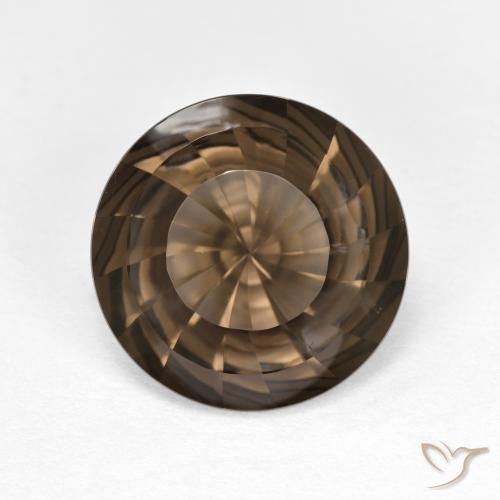 4.39ct Natürlicher hellbraun Rauchquarz, Runden, VVS