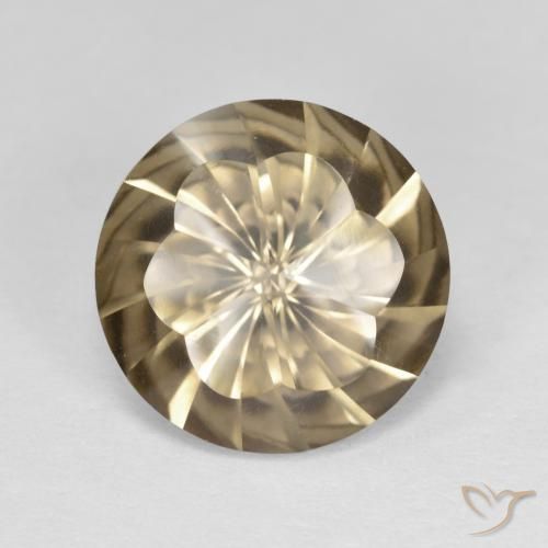 4.72ct Natürlicher Warmes Braun Rauchquarz, Runden, VS