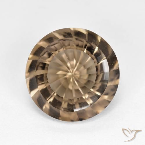 5.41ct Natürlicher Heller Mokka Rauchquarz, Runden, VVS
