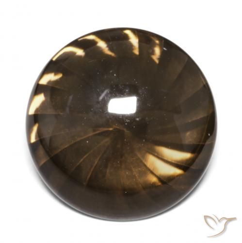 12.95ct Natürlicher Lebkuchen braun Rauchquarz, Runden, Transparent