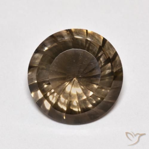 5.58ct Natürlicher Heller Mokka Rauchquarz, Runden, VVS