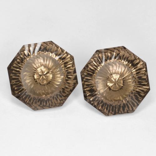 17.18 ct natürliche hellbraun Rauchquarz-Edelsteine, Smaragdschliff, VVS