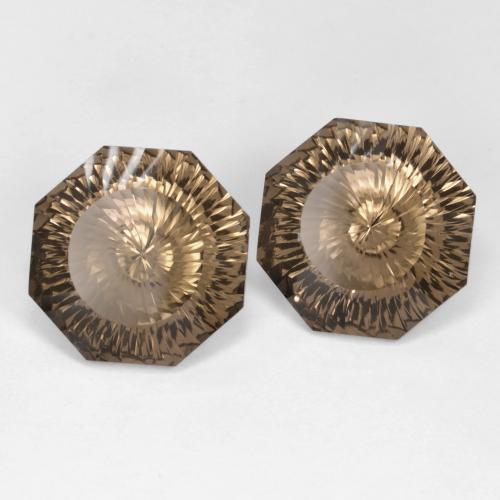 17.18 ct natürliche hellbraun Rauchquarz-Edelsteine, Smaragdschliff, VVS