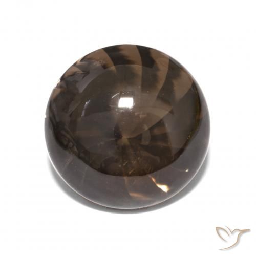 6.16ct Natürlicher Umbrabraun Rauchquarz, Runden, Transparent
