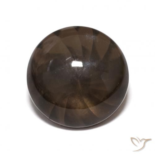 6.18ct Natürlicher Umbrabraun Rauchquarz, Runden, Lichtundurchlässig