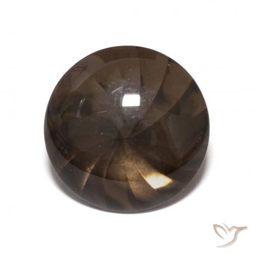 5.56ct Natürlicher Umbrabraun Rauchquarz, Runden, Transparent