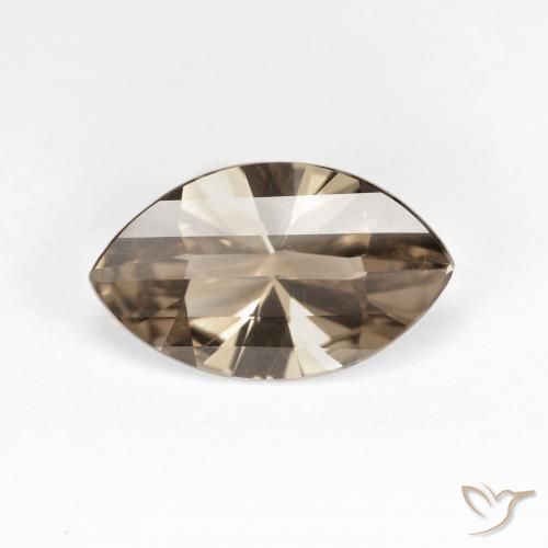2.48ct Natürlicher Heller Mokka Rauchquarz, Marquise, VVS