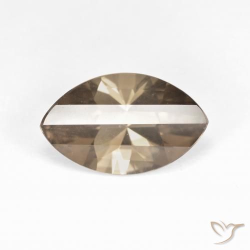 2.73ct Natürlicher Mittel-Hellbraun Rauchquarz, Marquise, VVS