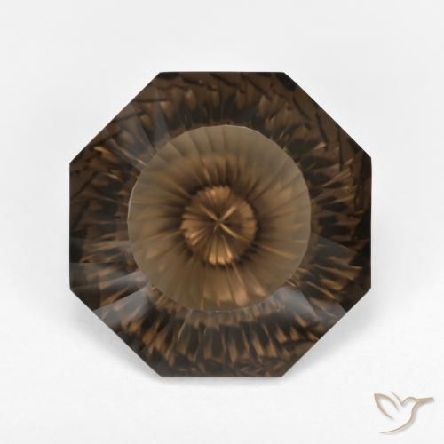7.48ct Natürlicher Hickory Braun Rauchquarz, Smaragdschliff, VVS
