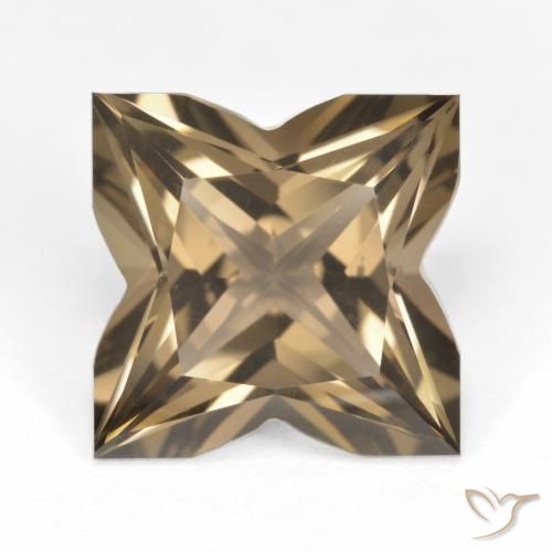 6.94ct Natürlicher Mittel-Hellbraun Rauchquarz, Fantasie, VVS
