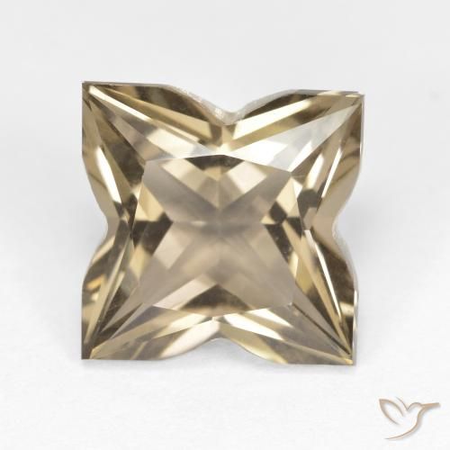 4.26ct Natürlicher Hellgelbbraun Rauchquarz, Fantasie, VVS