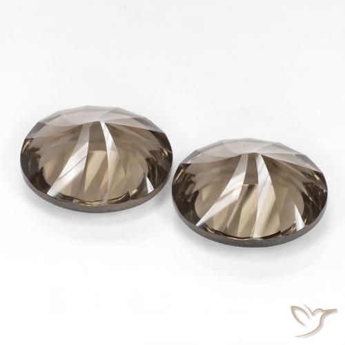 13.67 ct natürliche Mittel-Hellbraun Rauchquarz-Edelsteine, Oval, VVS