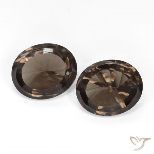 8.10ctw Natürlicher Warmes Braun Rauchquarz, Oval, VVS-VS
