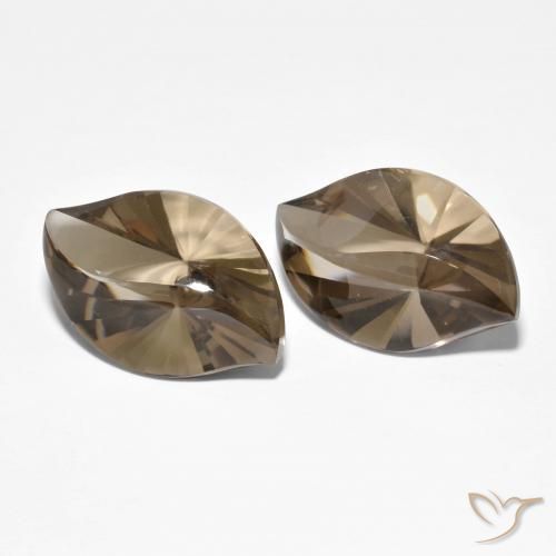 20.96 ct natürliche Heller Mokka Rauchquarz-Edelsteine, Marquise, Transparent