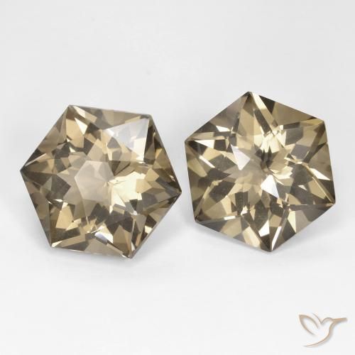 18.92 ct natürliche Hellgelbbraun Rauchquarz-Edelsteine, Fantasie, VS