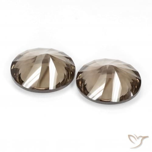 13.45 ct natürliche Walnussbraun Rauchquarz-Edelsteine, Oval, VVS