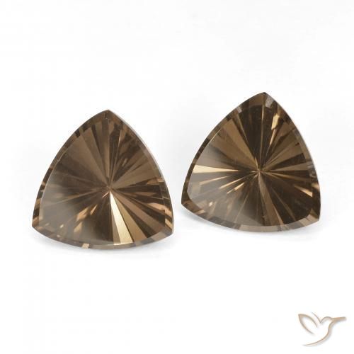 5.11 ct natürliche tiefbraun Rauchquarz-Edelsteine, Trillion, VVS