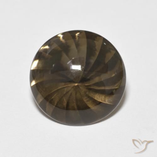 5.22ct Natürlicher Heller Mokka Rauchquarz, Runden, Transparent