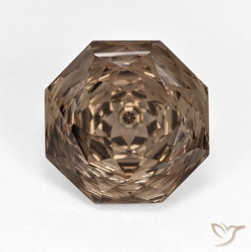 7.14ct Natürlicher Hickory Braun Rauchquarz, Smaragdschliff, VVS