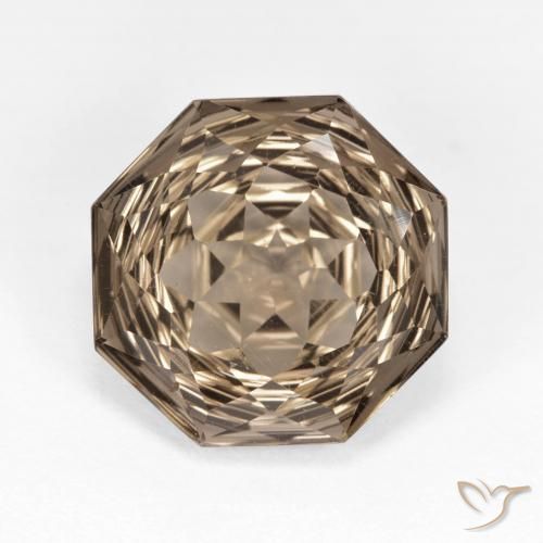 5.76ct Natürlicher Warmes Braun Rauchquarz, Smaragdschliff, VVS