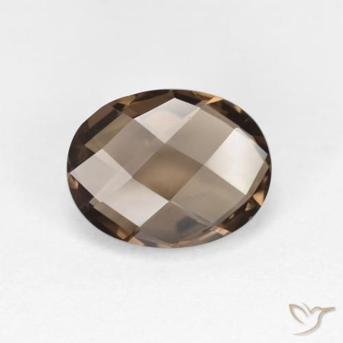 1.74ct Natürlicher hellbraun Rauchquarz, Oval, VVS-VS