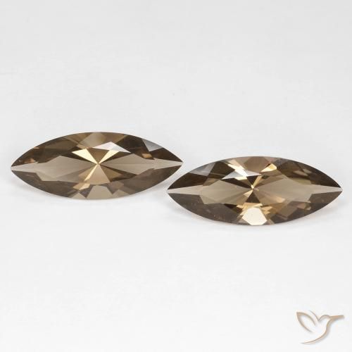 5.88ctw Natürlicher hellbraun Rauchquarz, Marquise, VVS
