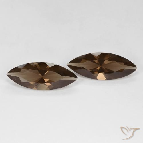 6.14 ct natürliche Warmes Braun Rauchquarz-Edelsteine, Marquise, VVS