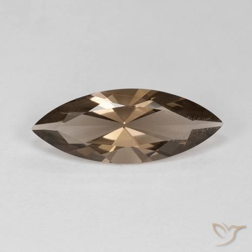 2.96ct Natürlicher Heller Mokka Rauchquarz, Marquise, VS