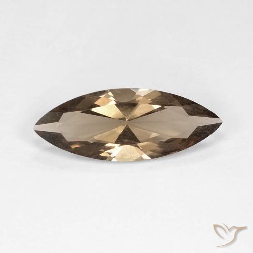 3.05ct Natürlicher Heller Mokka Rauchquarz, Marquise, VVS-VS