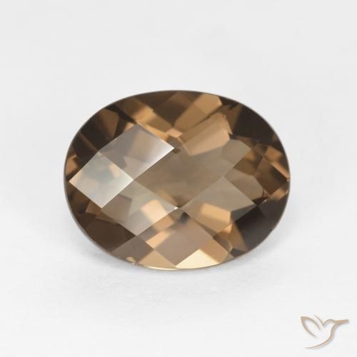 2.48ct Natürlicher Warmes Braun Rauchquarz, Oval, VVS