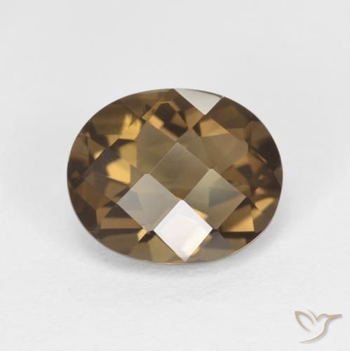 2.40ct Natürlicher Kaffee Braun Rauchquarz, Oval, VVS