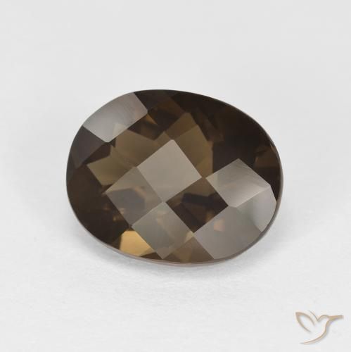 2.42ct Natürlicher Mittel braun Rauchquarz, Oval, VVS