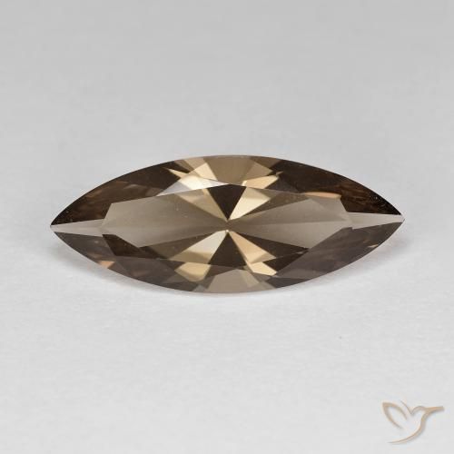 3.10ct Natürlicher Warmes Braun Rauchquarz, Marquise, VVS