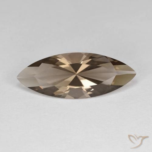 2.69ct Natürlicher Holzbraun Rauchquarz, Marquise, VVS