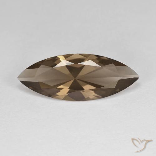 2.74ct Natürlicher Warmes Braun Rauchquarz, Marquise, VVS