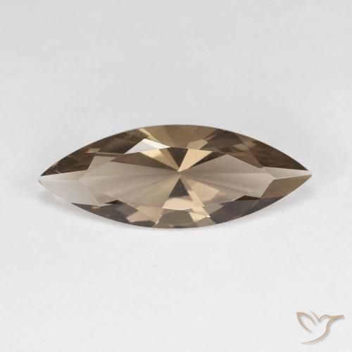 2.57ct Natürlicher Warmes Braun Rauchquarz, Marquise, VVS