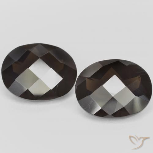 4.84ctw Natürlicher dunkelbraun Rauchquarz, Oval, VVS
