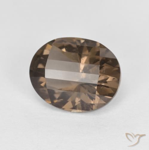 2.47ct Natürlicher Heller Mokka Rauchquarz, Oval, VS