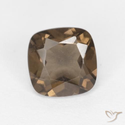 0.90ct Natürlicher hellbraun Rauchquarz, Kissen, VVS-VS