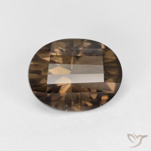 2.54ct Natürlicher Mittel braun Rauchquarz, Oval, VS