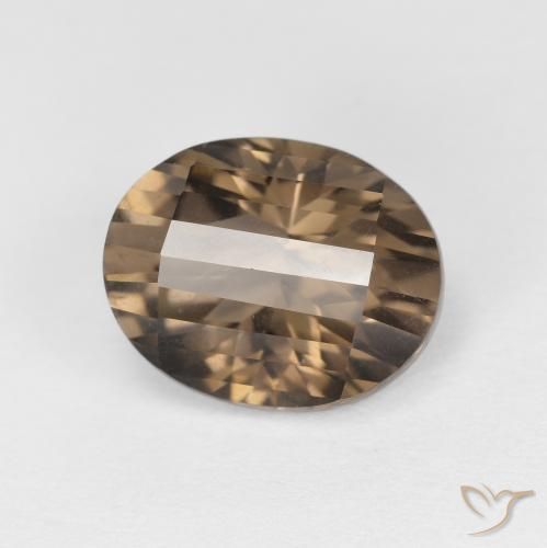 2.61ct Natürlicher Medium Light-Brown Rauchquarz, Oval, VS