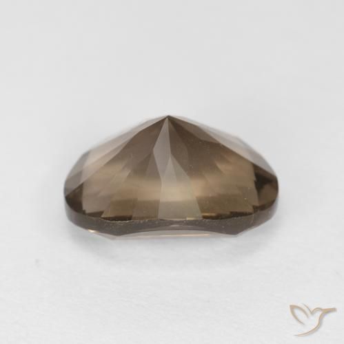 9,17 ctw natürlicher Medium Light-Brown Rauchquarz, Oval, VS