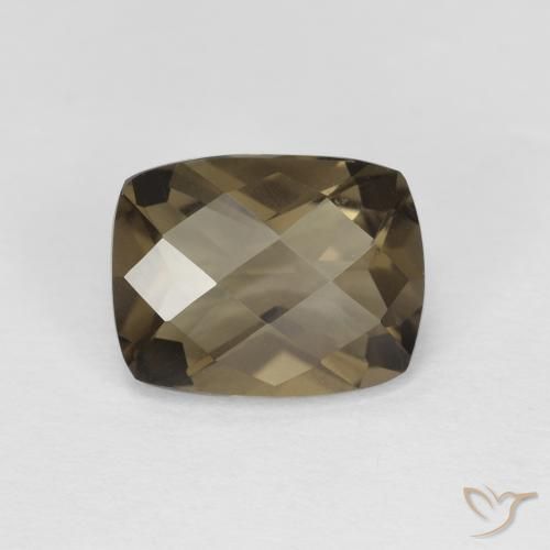 1.90ct Natürlicher Mittel braun Rauchquarz, Kissen, VVS