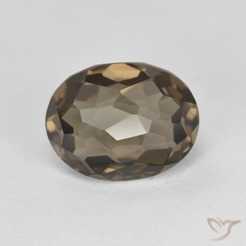 2.74ct Natürlicher Holzbraun Rauchquarz, Oval, VVS