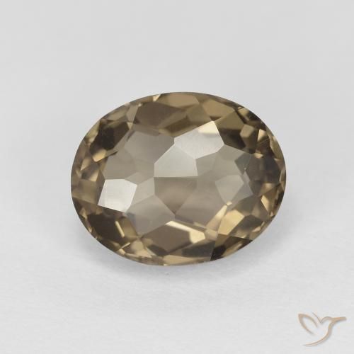 2.23ct Natürlicher Neutrales Braun Rauchquarz, Oval, VVS