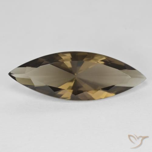 6.22ct Natürlicher Holzbraun Rauchquarz, Marquise, VVS
