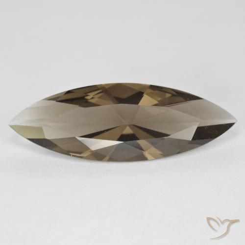 6.36ct Natürlicher Medium Light-Brown Rauchquarz, Marquise, VVS