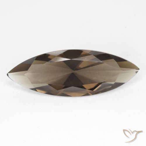 6.35ct Natürlicher Medium Light-Brown Rauchquarz, Marquise, VVS