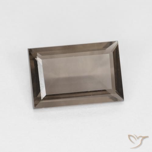 1.44ct Natürlicher Hickory Braun Rauchquarz, Baguette, VVS