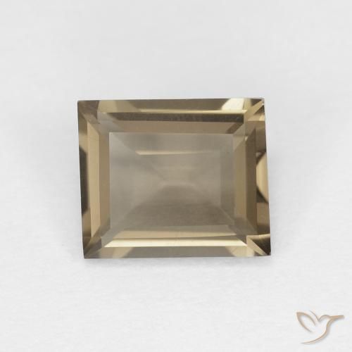 0.92ct Natürlicher Medium Light-Brown Rauchquarz, Baguette, VVS